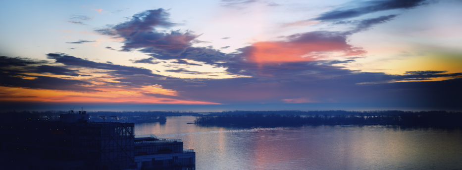 Sonnenaufgang über Lake Ontario